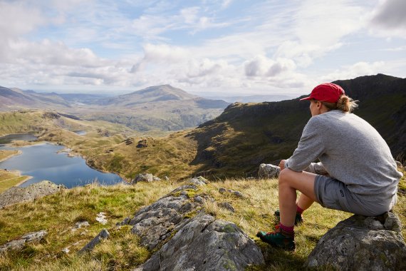 Anne-Celine Jaeger in Snowdonia.