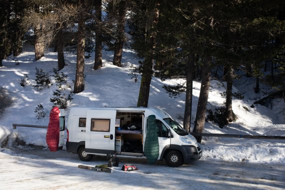 Wintercamping in St.Moritz