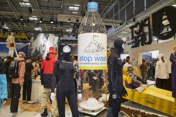 Das Thema Nachhaltigkeit war dominierend auf dem Stand von Picture auf der ISPO Munich 2020.