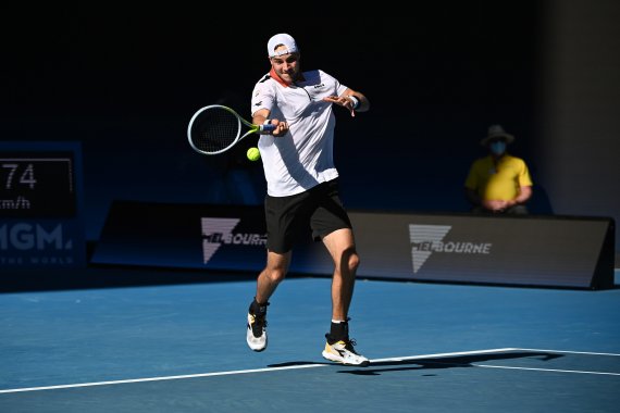 Tennis-Profi Jan-Lennard Struff im Match