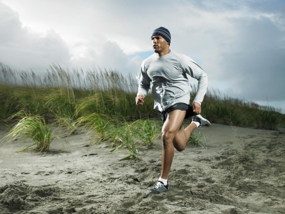 A runner in the dunes.