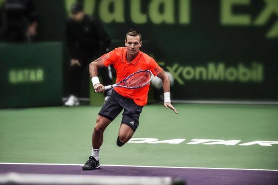 Tomáš Berdych on the court.