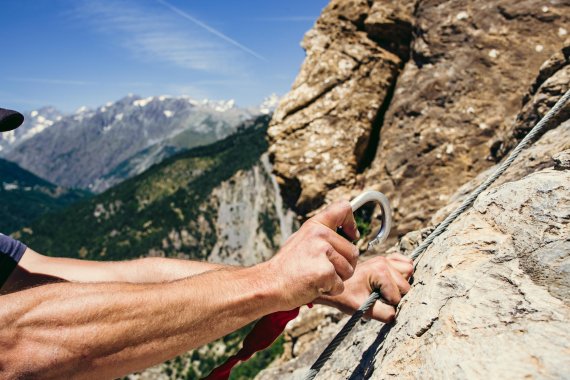 Via Ferrata: Auf "Eisenwegen" durch den bayerischen Frühling