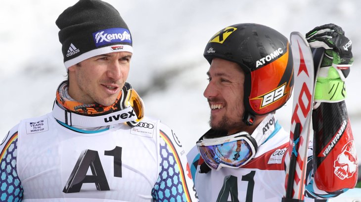 Felix Neureuther und sein ewiger sportlicher Kontrahent: Der Österreicher Marcel Hirscher ist immer wieder derjenige, der den ganz großen Titel für Neureuther verhindert. Beide liefern sich jahrelang einen knallharten, aber respektvollen Konkurrenzkampf.