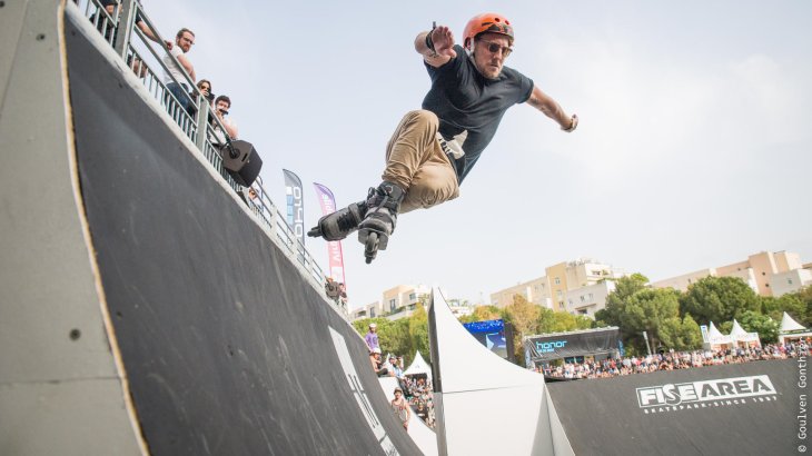 Auch die Jungs auf den vier rollen rocken die Skate-Parks bei der FISE World Series.