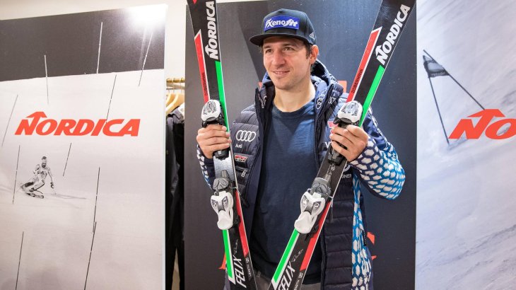 Ski: Nordica Dobermann SL WC Plate (Slalom) und Dobermann GS WC Dept. Plate (Riesenslalom), je 900 Euro.