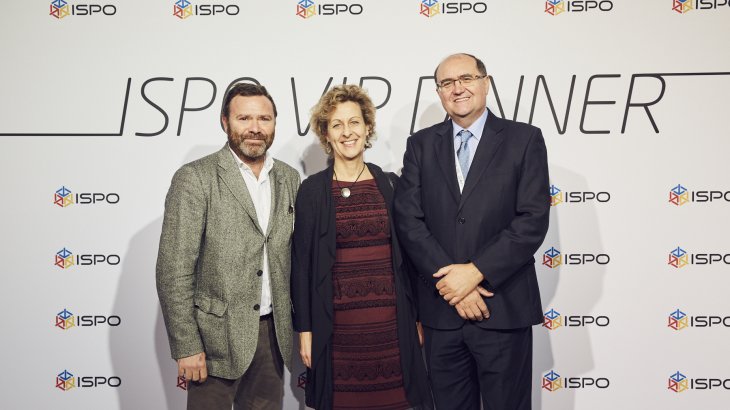 Andrés de la Dehesa (CEO, VP Afydad Codesport), Martina Claus (Inh. FIRAMUNICH S.L.) und Jose Guerrero Huesca (Secretario General Confederatión Espanola Comercio)