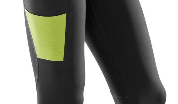 Die ¾ Tights gibt es auch in Black-lime