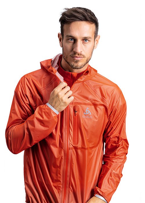 ISPO Award Gold Winner Running ODLO DUAL DRY ZEROWEIGHT WATERPROOF JACKET