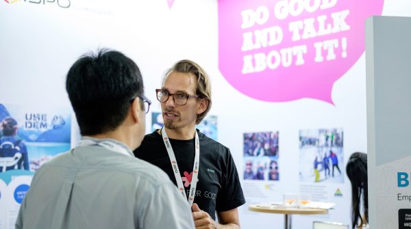 Participants talking with each other at Brands for Good