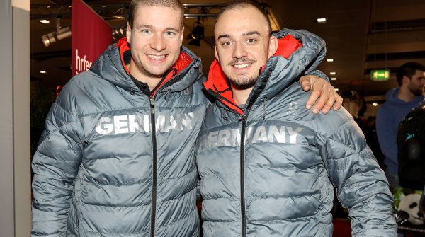 Johannes Lochner (l.) und Christian Rasp gingen in Pyeongchang leer aus.