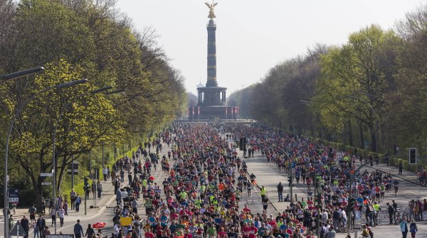 34.000 Läufer nehmen jährlich am Berliner Halbmarathon teil.